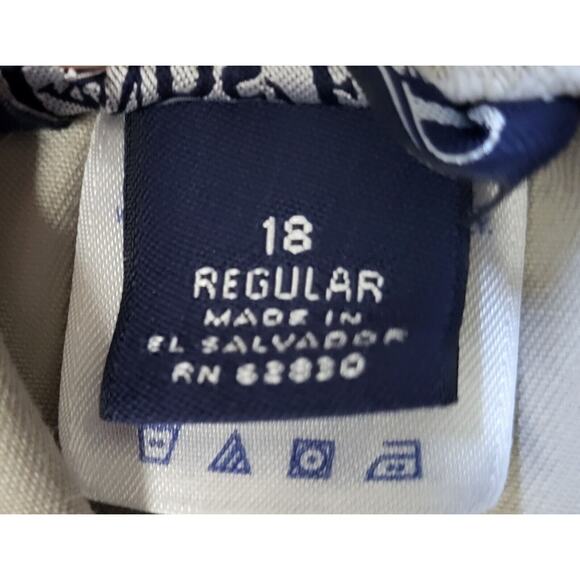 Lands End Womens Khaki Shorts Elastic Waist Drawstring Size 18 - Picture 10 of 10